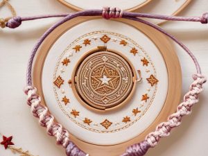 Pulsera estrella con esmeralda